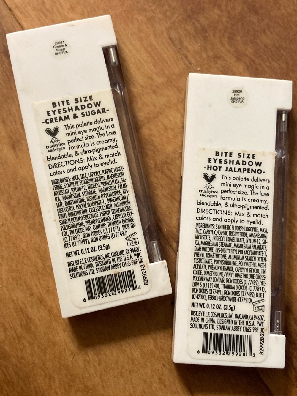 ELF Bite Size Eyeshadow Palette Duo - Cream & Sugar AND Hot Jalapeño - Picture 12 of 12